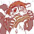 Zombie BaconSkunk by Kompy