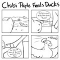 Chibi Payle Feeds Ducks