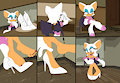 Rouge's Feather High Heels by PawsNFurs