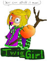 Twig Girl Colored by Saglinger