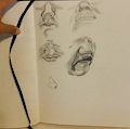 (WIP) College Figure Drawing Class - Noses and Lips by LadyNightosphere