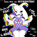 You're filled with DETERMINATION (No Shadow)