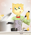 Cooking cat ♥