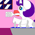 Rarity the Red-Nosed Pony (Redrawn)