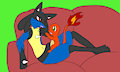 lucario and charmander