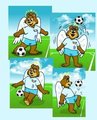 Skye's soccer kick by AngelBearOH
