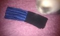 Blue and Black arm warmers