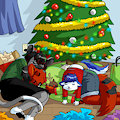 Ugly Sweater Sleepover (Secret Santa gift from Greymuzzle) by Jackiloid