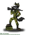 Army Wuffie by LupineAssassin