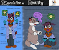 Expectation vs. Reality (Fursuit Edition) by FluffRig