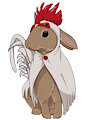 Rabbit in Rooster's Clothing [Redbubble] by CausticeIchor