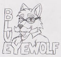 REQ: Con-Badge BlueEyeWolf