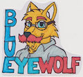 REQ: Con-Badge BlueEyeWolf (Color)