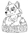 COM: Arcadius_J_Silvermane Badge  (Ink)