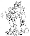 [SC] Anubiis_Werewolf) Rose Leans On Renomon