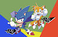 Two Players: Sonic n Tails by LeatherRuffian