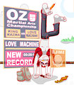 Patreon Reward: King Kazma vs. Love Machine by grumpyvulpix