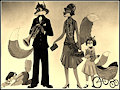 1920's Fox Family-Sepia Color