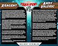 Tournament Match 42- Reagent vs Andy Valdric