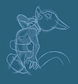 Fox tentacle doodle by DarkChum