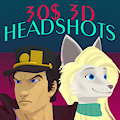 30$ 3D Headshots