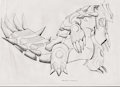 Groudon Primal form - detailed lines