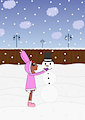 Amy Building a Snowman (Digital)