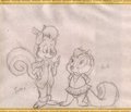Placemat Squirrel Sisters
