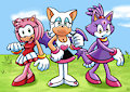 Sonic Girls Gym Attire by ViralJP