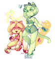 Rollerderby Pizza Cats by purochen