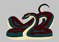 titanoboa colored with pattern by weirdoxs