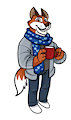 Hipster Fox by hotfudgehusky
