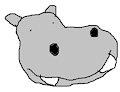 happy hippo by internetsquirrel