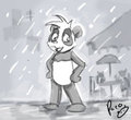 panda rain by pandapaco