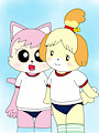 Isabelle (Shizue) and Nyakki