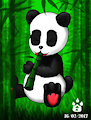 Panda Bamboo by Dcatkuro