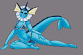 Vaporeon Pinup by Foxpeach
