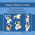 Selling 1$ Telegram Stickers!