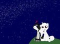 $5 My Little Pony Commission: Lovers Star Gazing by CrystalMendrilia