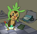 Chespin Caught Changing