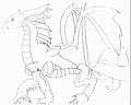 Really old dragon sketch side