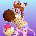 icecream sundae cow cutie