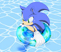 Sonic's Swimming Lesson