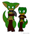 Soldier and Archer Lizard color