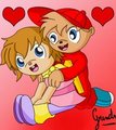 Alvin and Brittany-love? maybe by Leprechaun