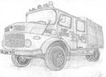 Mercedes 1113 fire engine by aquilla