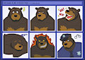 [C] Bresnan Bear Sticker Pack 2
