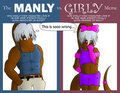Ander's Manly vs Girly Meme