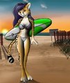 Surf Kitty by LTR
