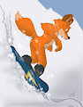 Snowboard fox by Leaf